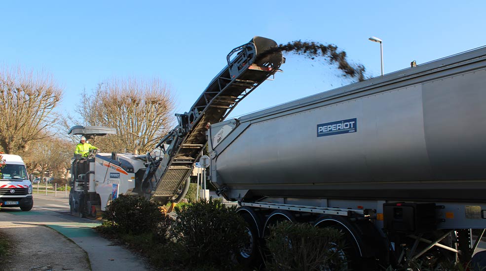 Travaux de rabotage à Pessac par Peperiot