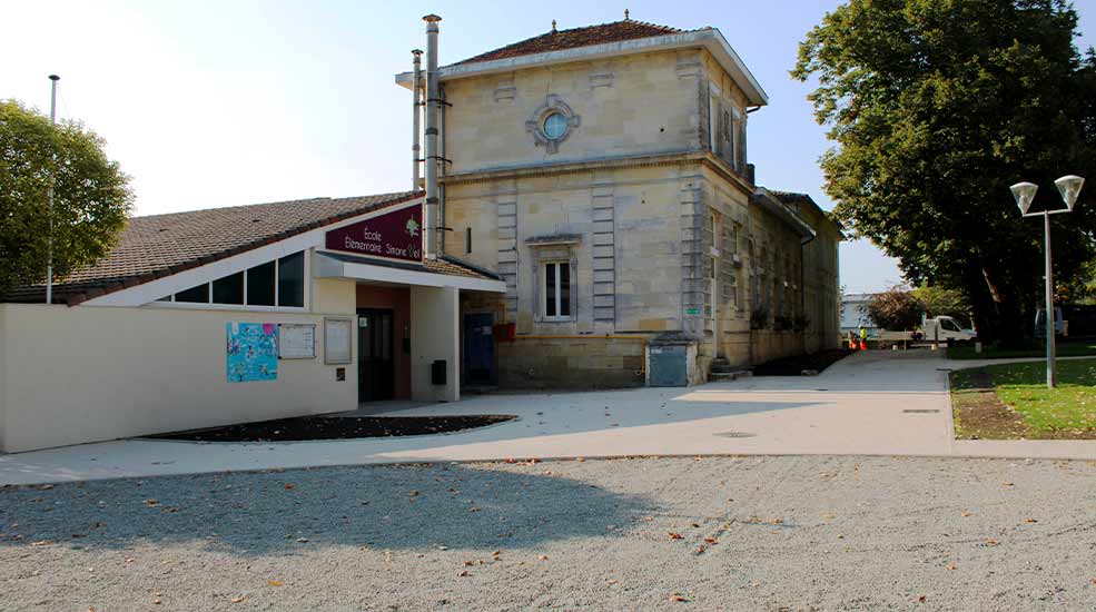 Aménagement du parvis de l’école Simone Veil de Ludon Médoc